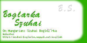 boglarka szuhai business card